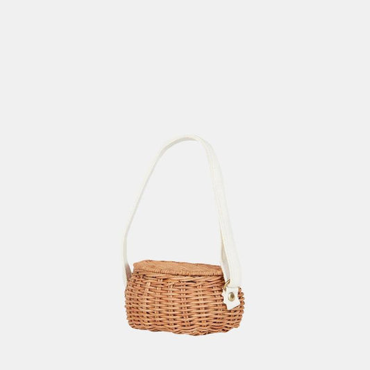 Olli Ella Luvya Heart Rattan Bag