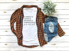 Fall top for woman- Fall fashion- Cute fall outfit -Pumpkin spice lover shirt- Women's fall t-shirt-Cute fall shirt- Cute Women's Fall Tee -