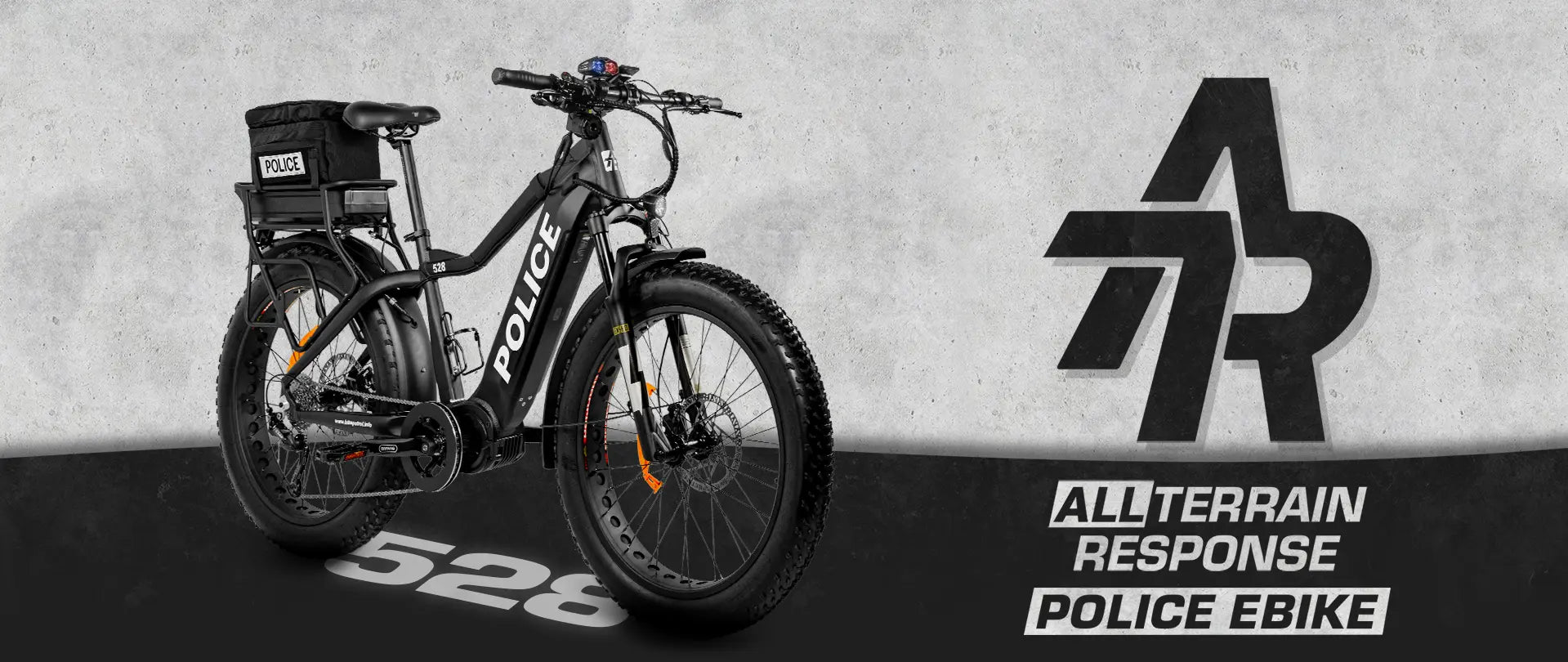 A banner showcasing the ATR 528 Police eBike