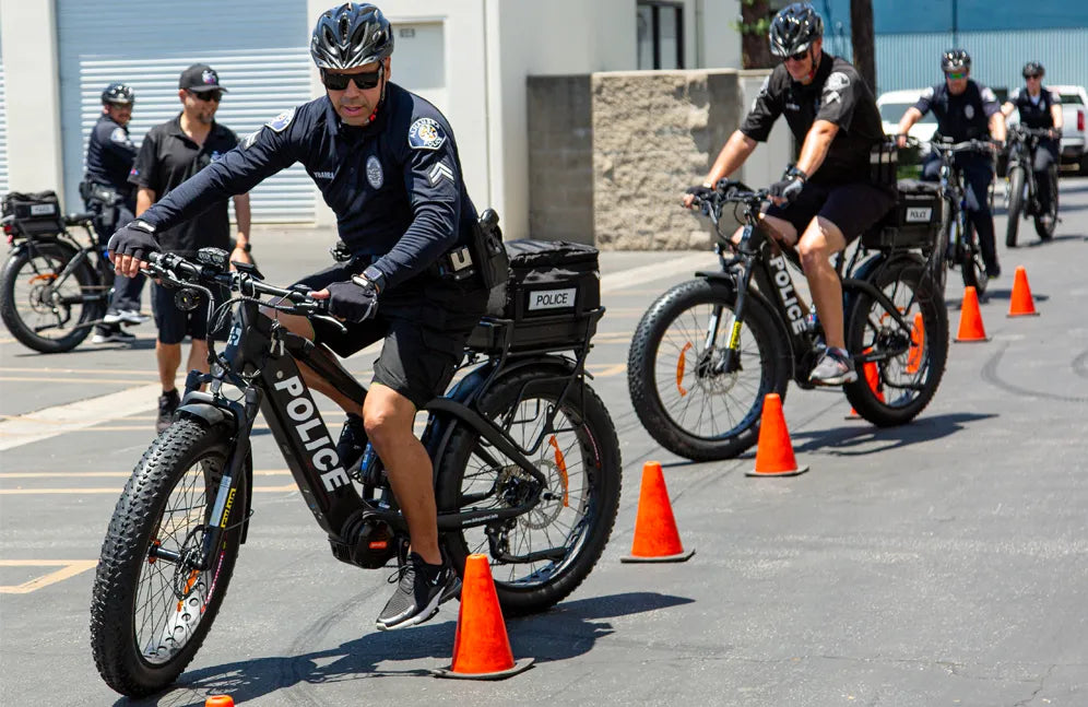 Police Officers Training on an ATR 528 Police eBike
