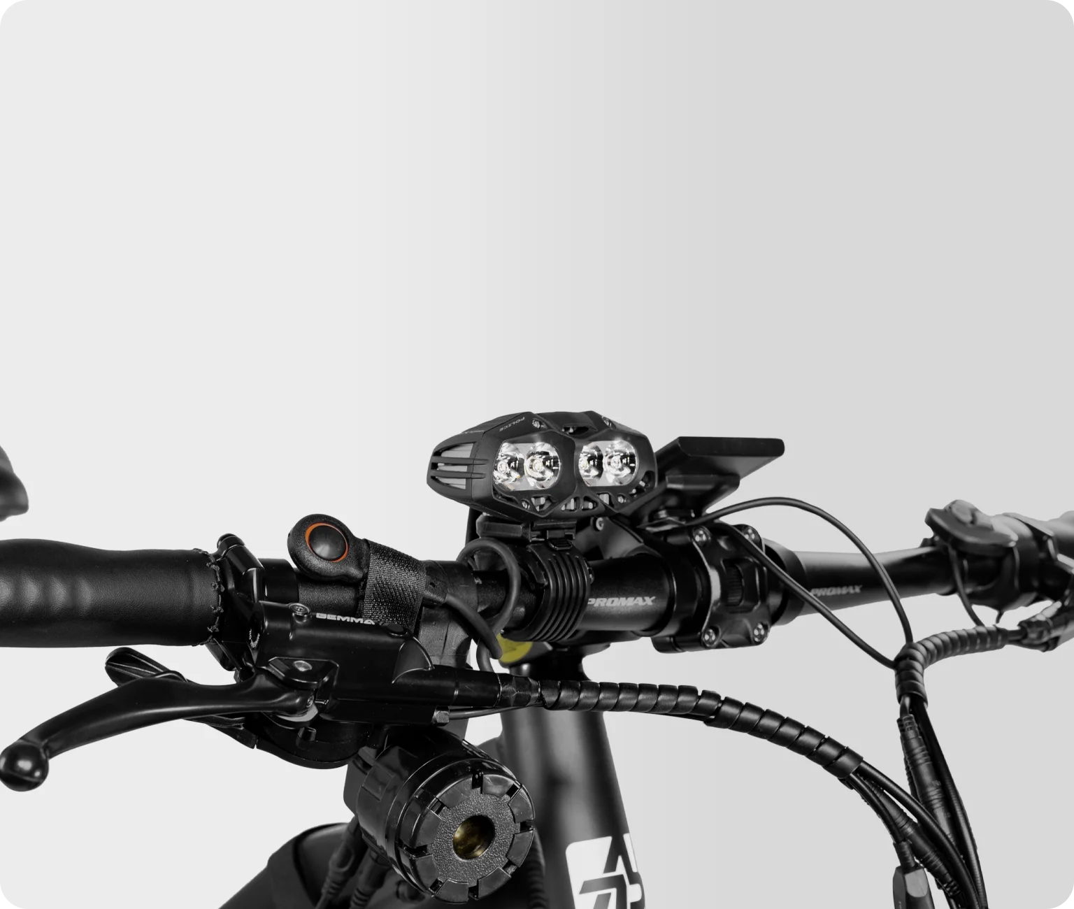 A side view of the 1000w motor on the ATR 528 Police eBike