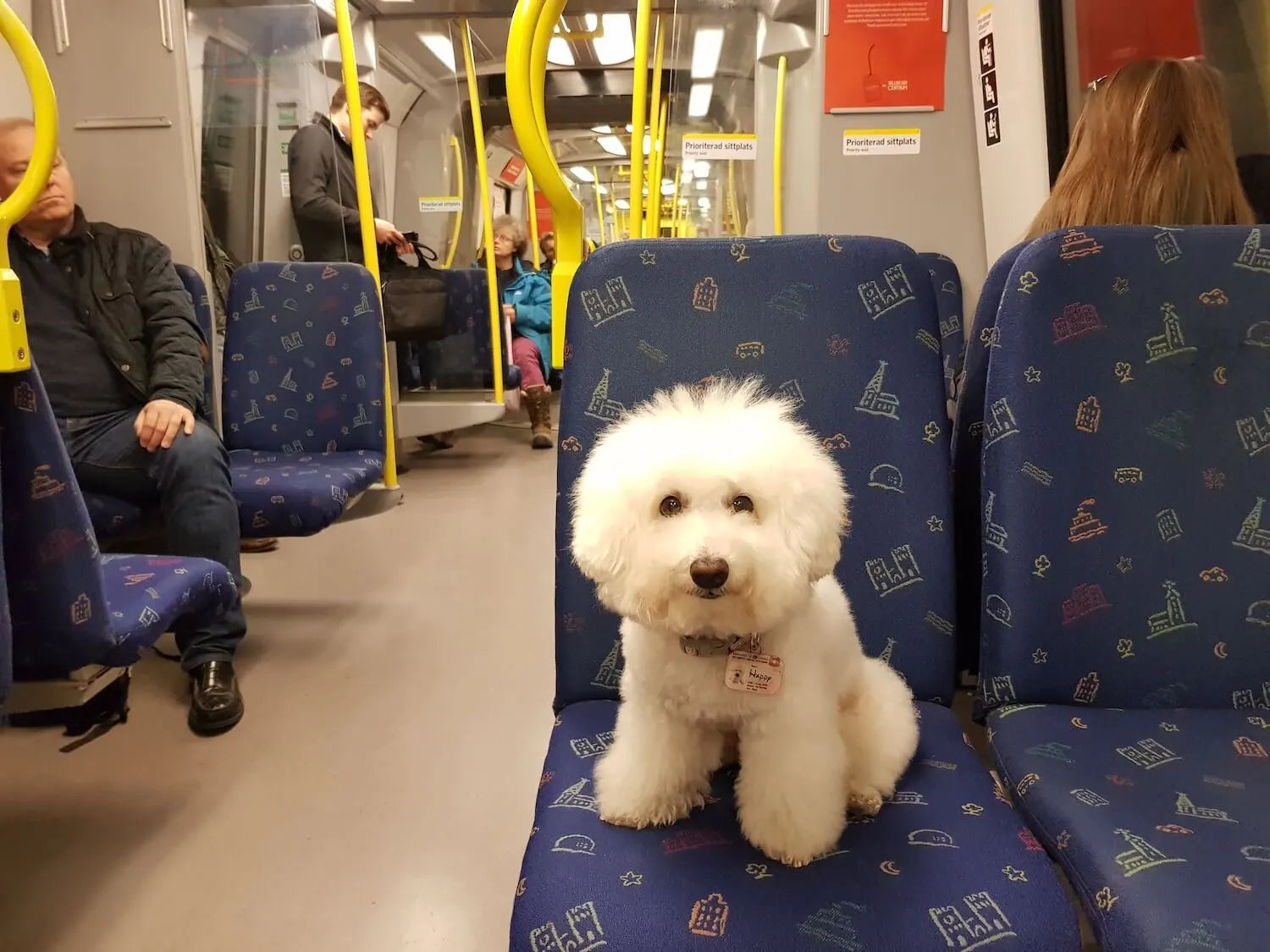 Riding on the subway