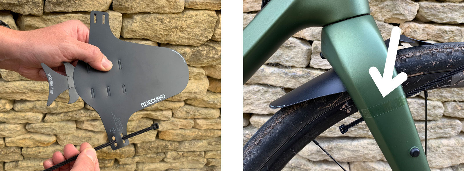 RideGuard Vision Fitting Instructions Gravel Bike Mudguard