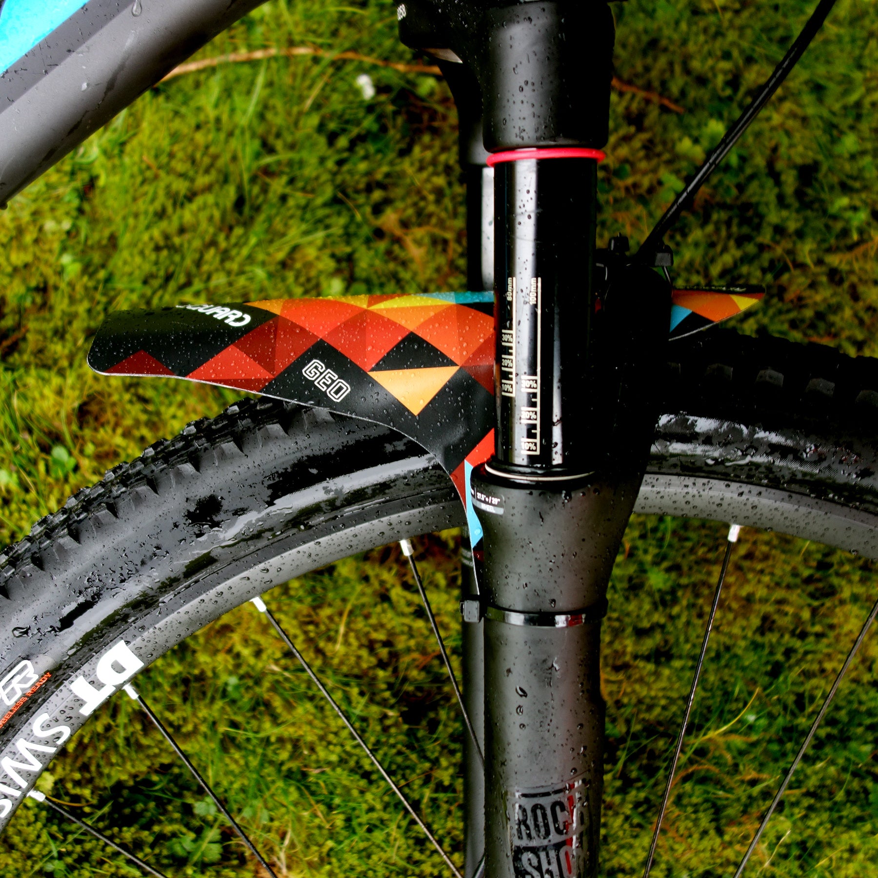 orange mtb mudguard