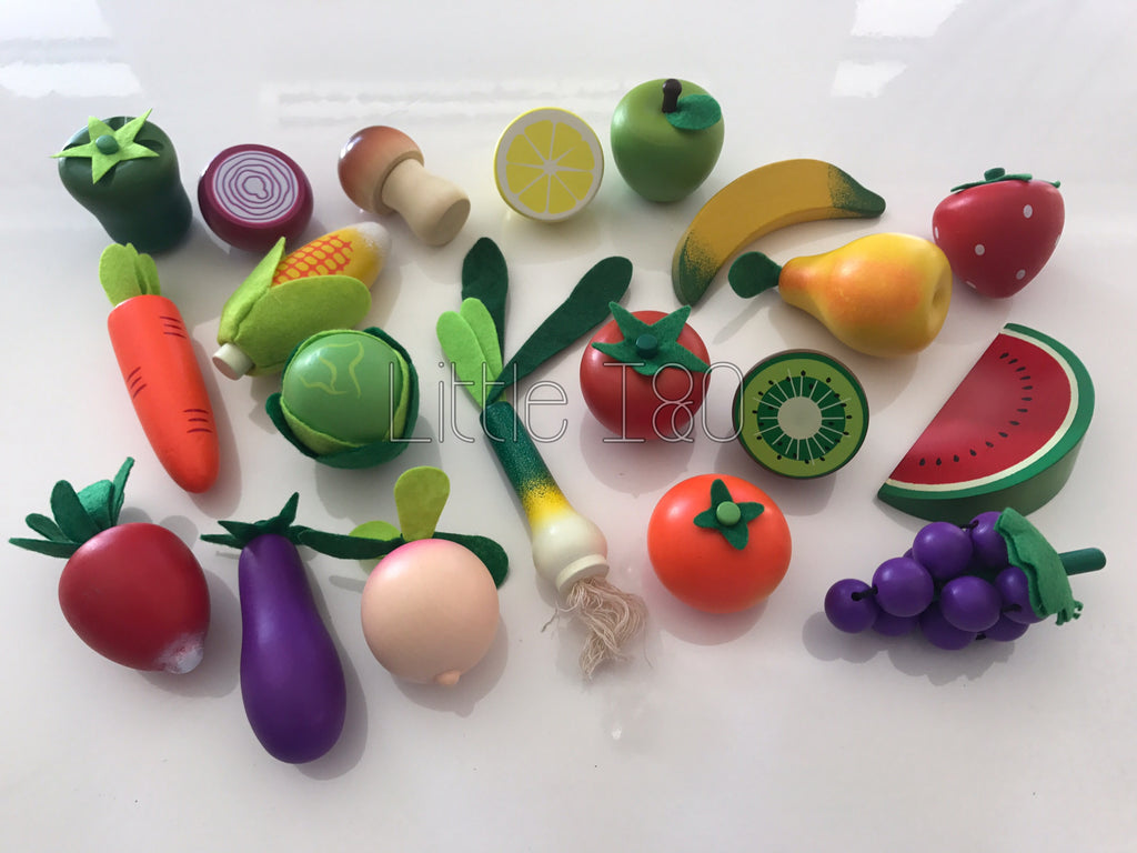 wooden fruit vegetable toys