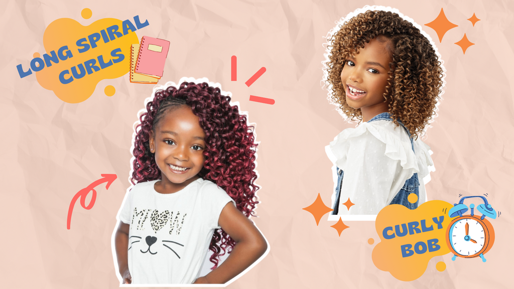 Children's curly hairstyles