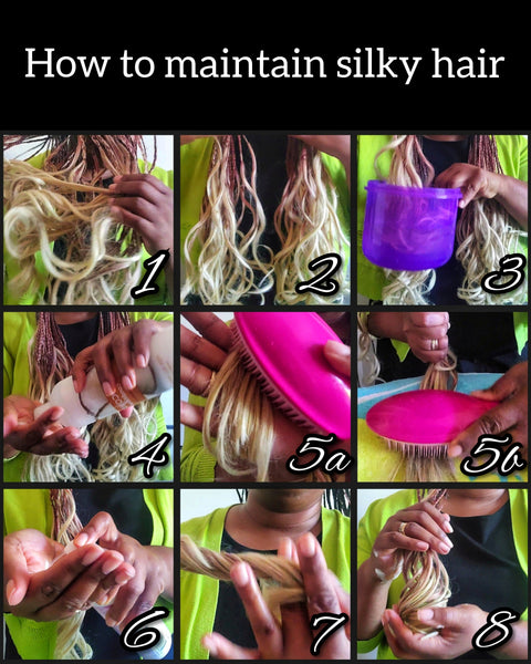 How to maintain silky hair infographic