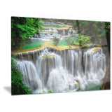 huay mae ka min waterfall photography canvas print PT6447