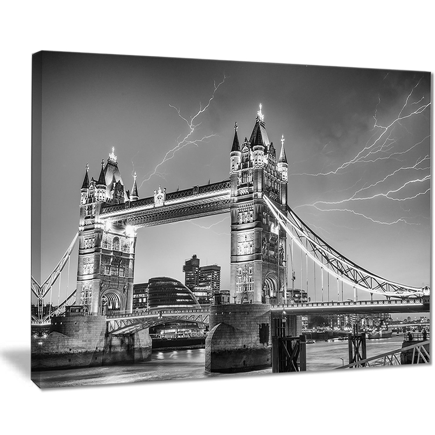 majesty of tower bridge london cityscape photo canvas print PT7573