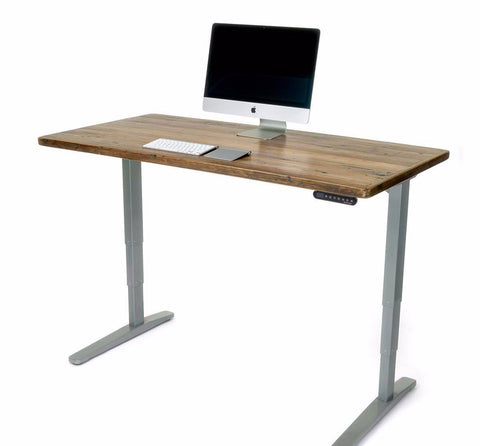 Uplift 900 Sit Stand Desk With Reclaimed Wood Top Stand Up Desk