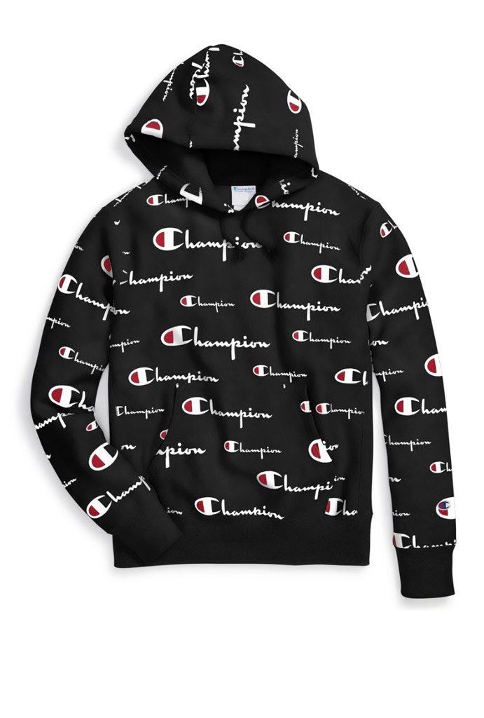 Champion Reverse Weave All Over Logo Pullover Hoodie– Mainland Skate & Surf