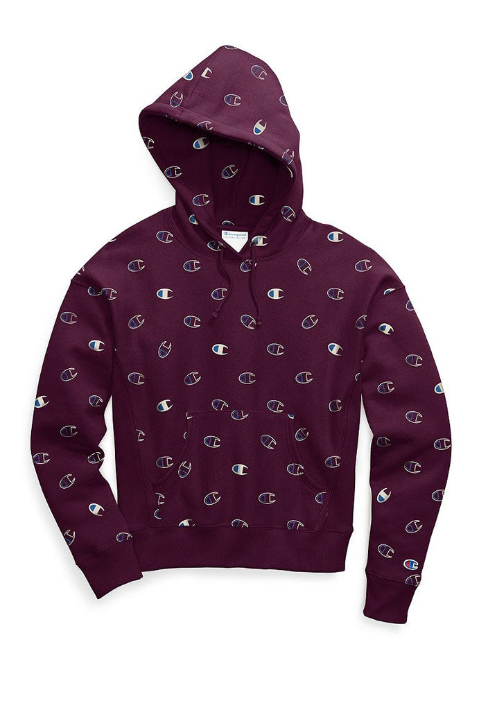 Champion Reverse Weave Pull Over Women's Hoodie, All Over Print Tossed–  Mainland Skate & Surf