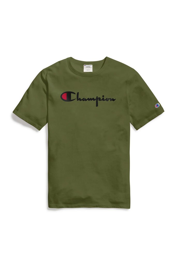 Champion Heritage Men's Tee, Flock 90s Logo– Mainland Skate & Surf