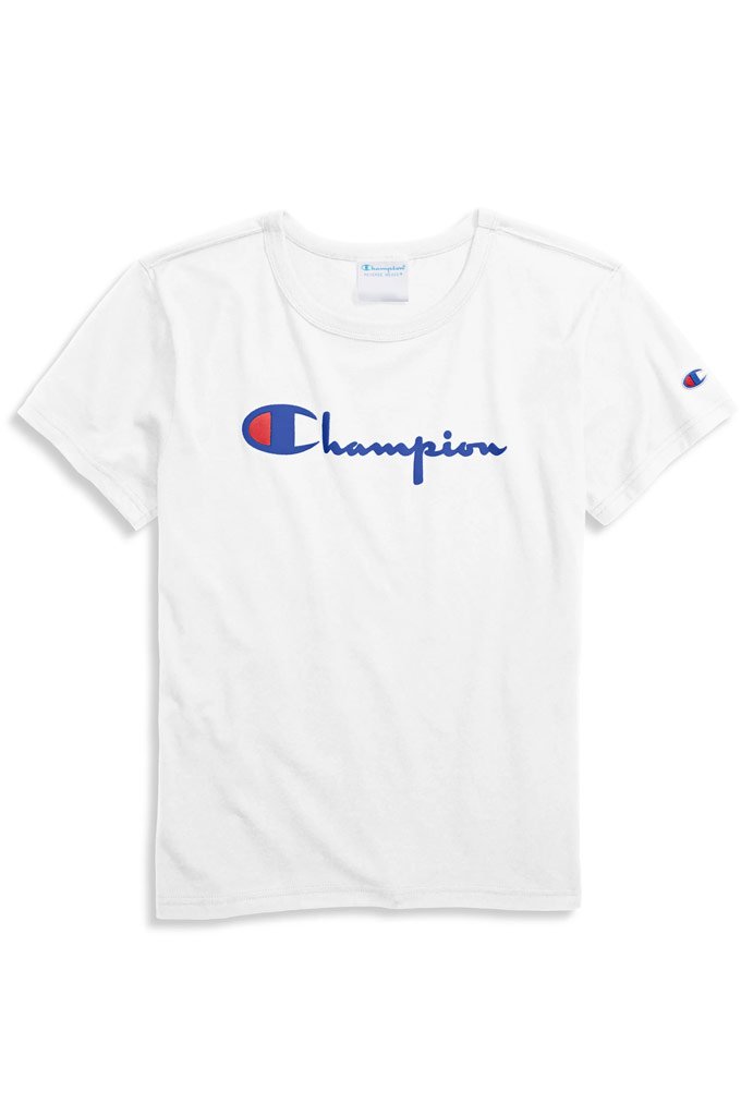 white champion shirt womens