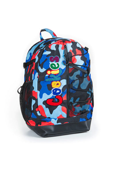 Cookies Charter Smell Proof Blue & Red Camo Backpack