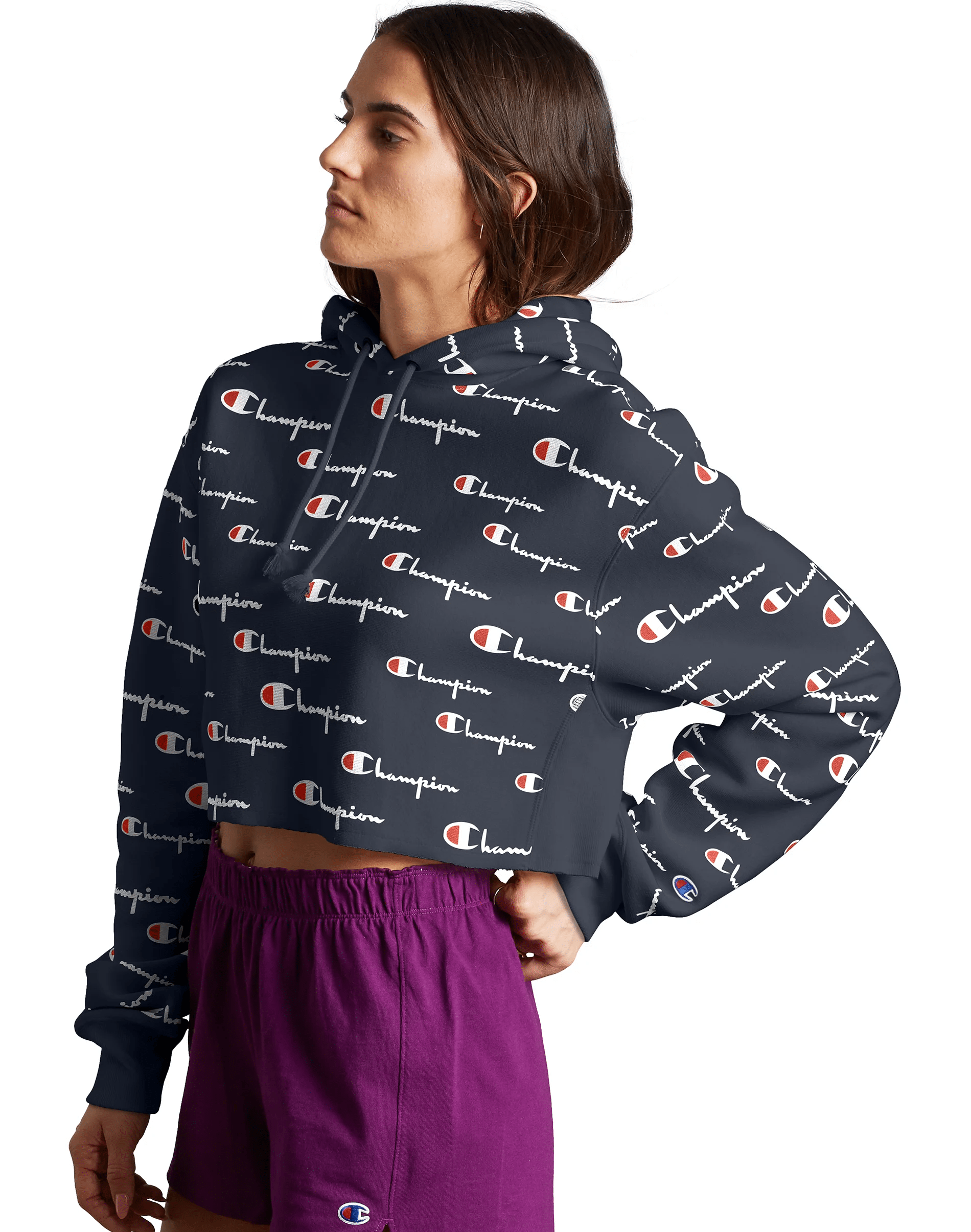 Champion Reverse Weave Cropped Cut-Off Women's Hoodie– Mainland Skate & Surf