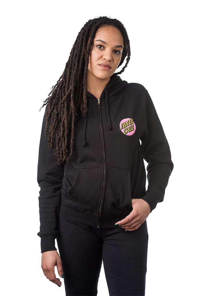 womens santa cruz zip up hoodie