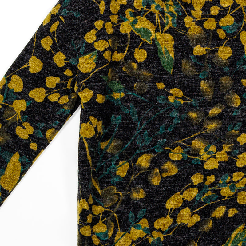 Cozy Texture - Button Shoulder Sweater Tunic - Olive Leaf - Final Sale!