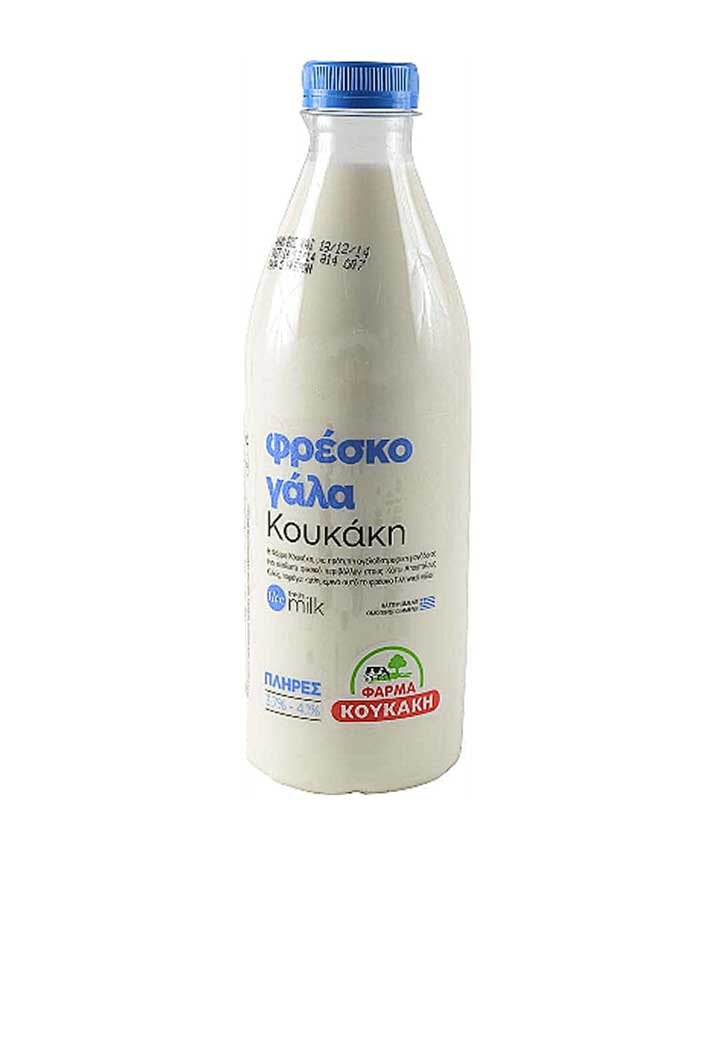 Γάλα αγελάδος πλήρες 0.5lt-Κουκάκη-NorasDeli