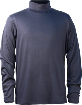Bonnetier Stretchwool Merino Long Sleeve Turtleneck Base Layer Top - Men's Charcoal