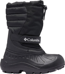 Columbia Powderbug Snowlite Boots - Big Kids Black - White