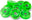 Floyd 8 Pieces Wheel Set Laser Green