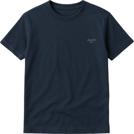 Quartz Co. Michael T-Shirt with Embroidery - Unisex Navy