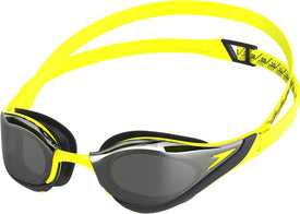Speedo Fastskin Pure Focus Mirror Swimming Goggles Hyper Yellow - Cobalt - Emerald