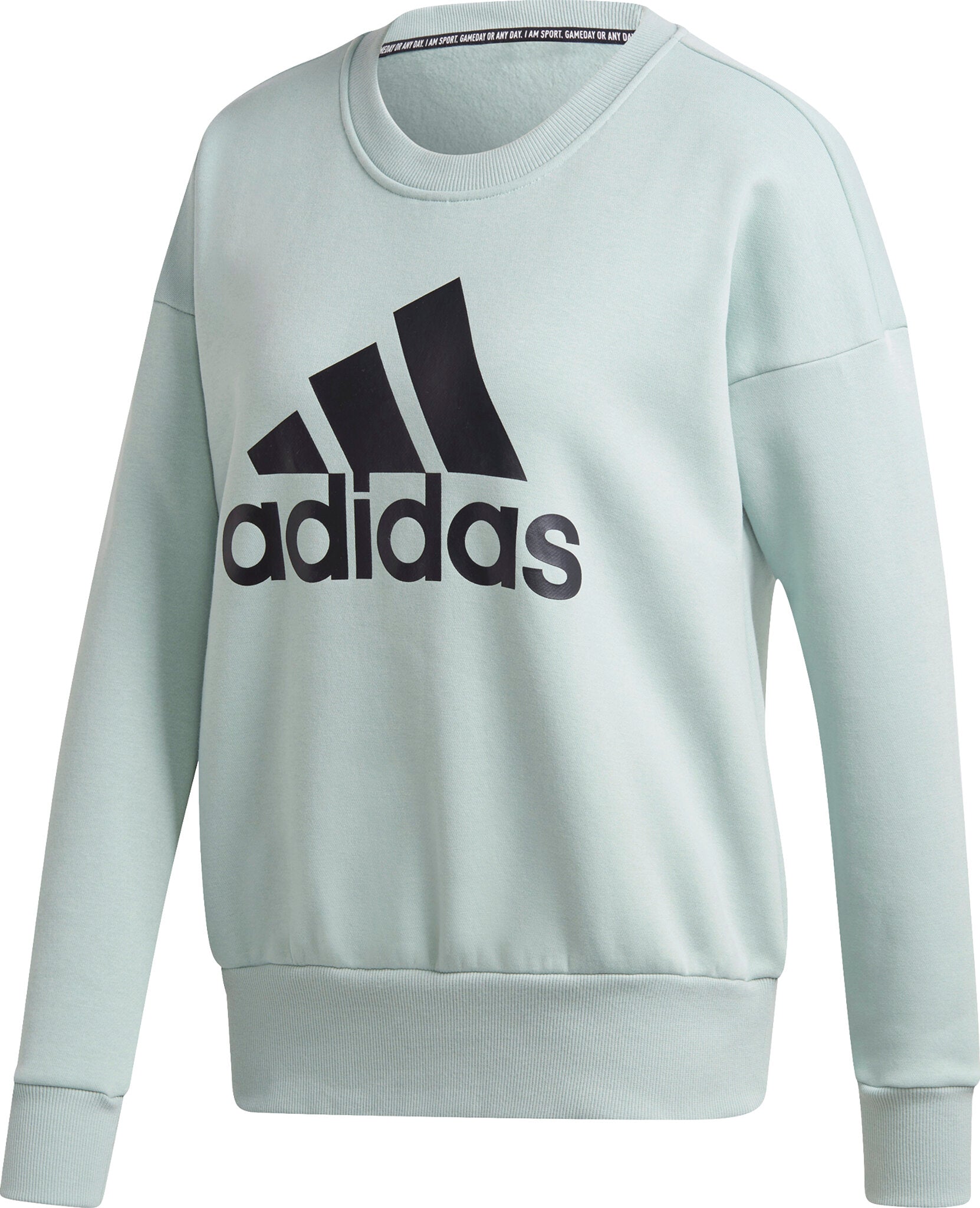 Adidas Essentials Badge of Sport Crew Long Sleeve Sweatshirt - Women's ...