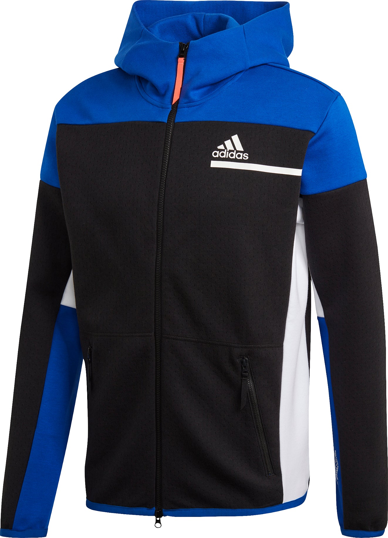 blue adidas zip hoodie