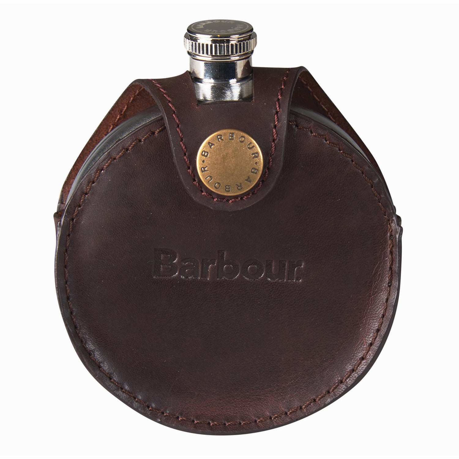 barbour round hip flask