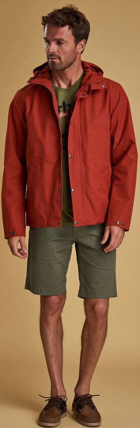 barbour charlie jacket orange