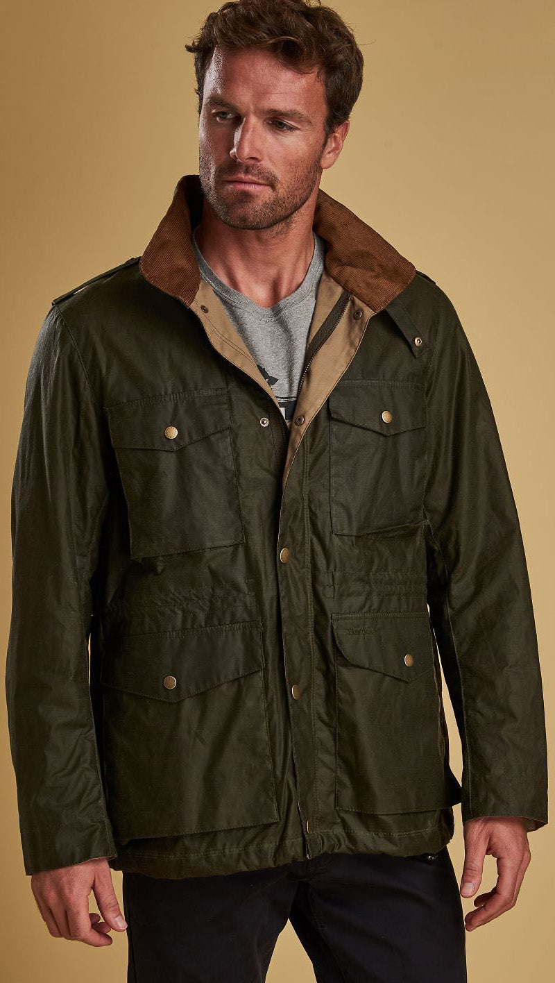 barbour lightweight orel waxed cotton jacket