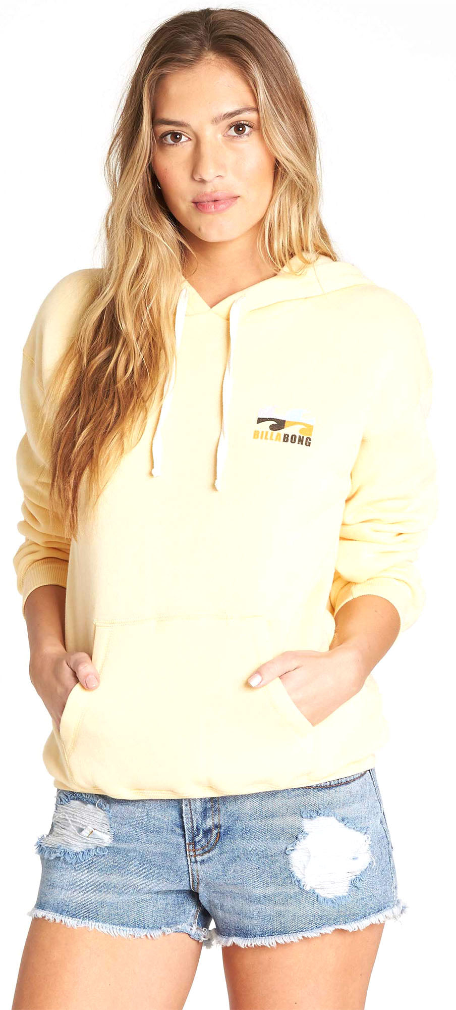 billabong yellow sweatshirt