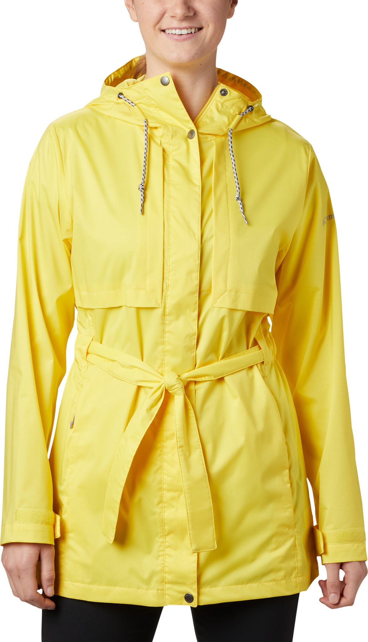 columbia womens yellow rain jacket