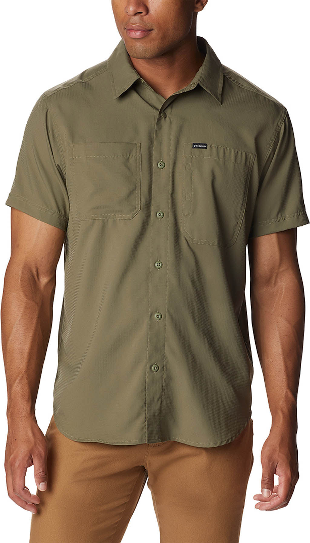 Columbia Silver Ridge Utility Lite Short Sleeve Shirt - Men's S Stone Green