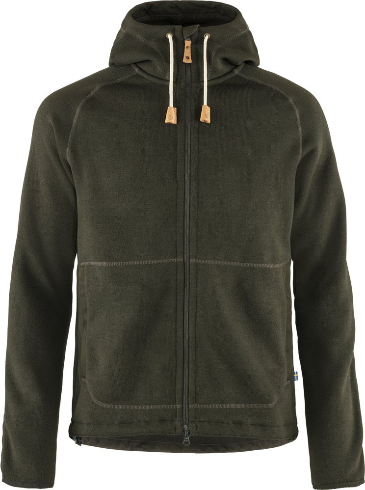 Fjällräven - Övik Fleece Hoodie - Fleece jacket - Dark Grey | XS