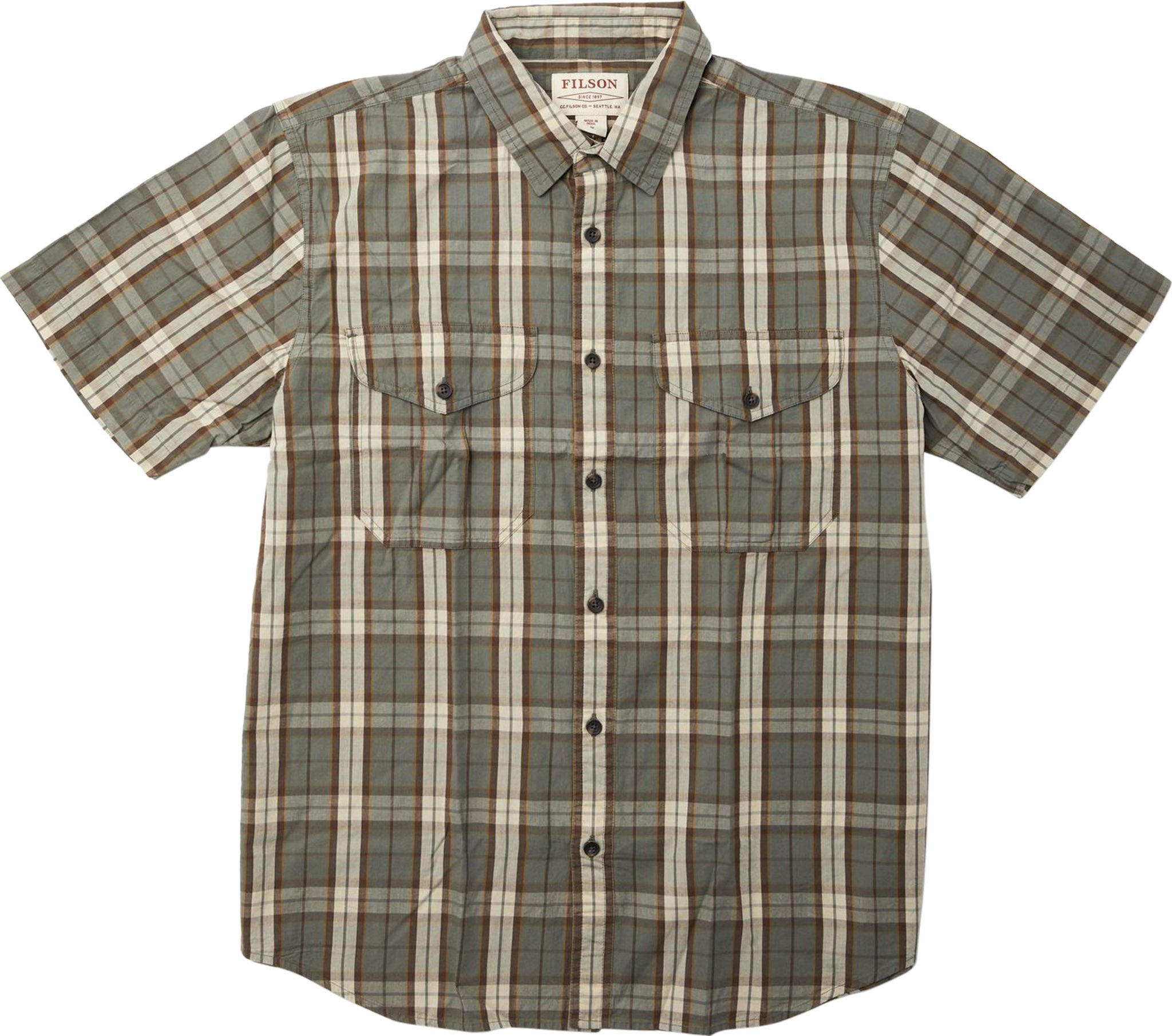 Filson Washed Short Sleeve Feather Cloth Shirt - Men's | Altitude Sports