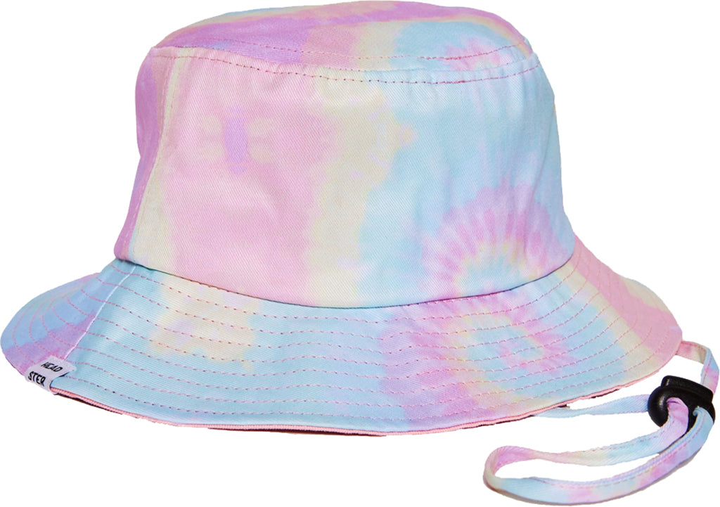 Headster Kids Tie Dye Pink Bucket Hat - Kids | Altitude Sports