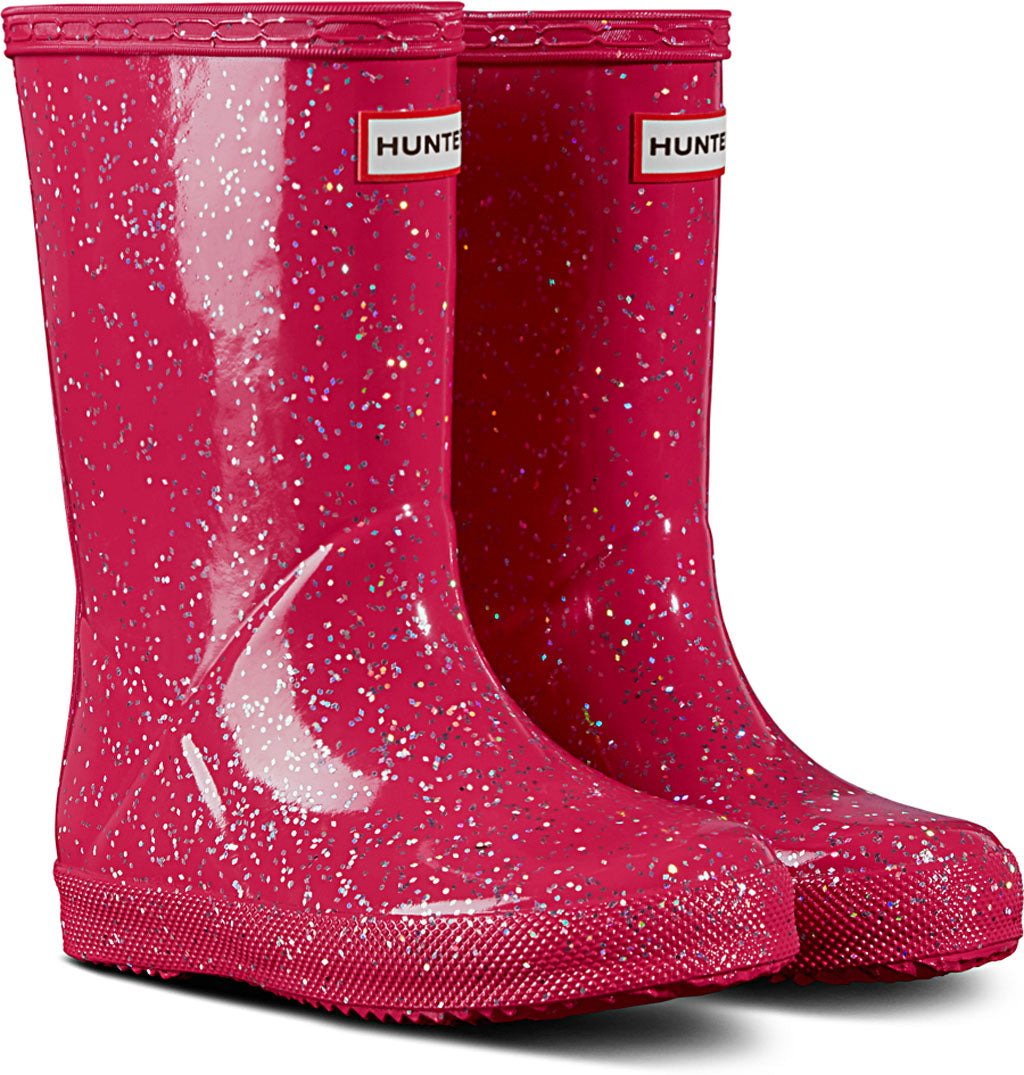 Hunter Bottes en caoutchouc à paillettes géantes Original First