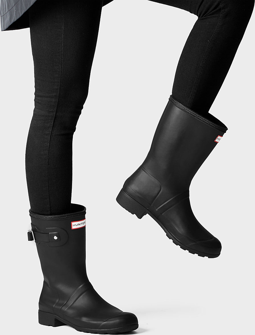 hunter short matte boots