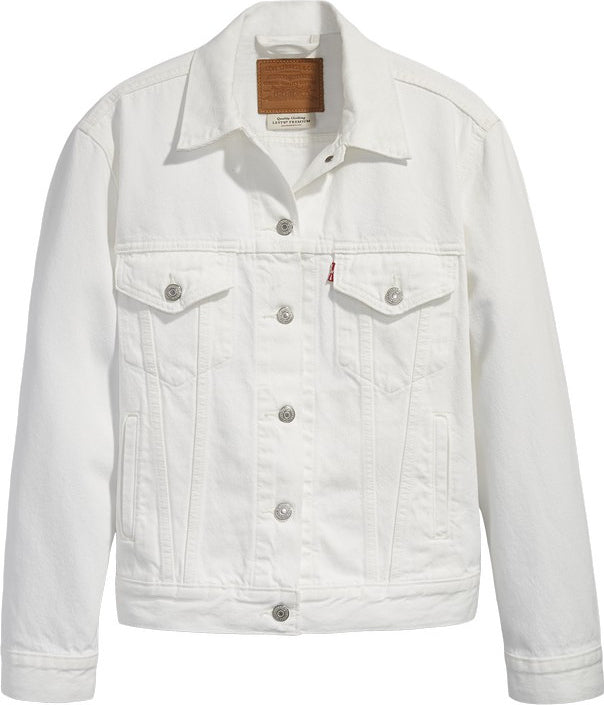 levi's ex boyfriend trucker jacket white