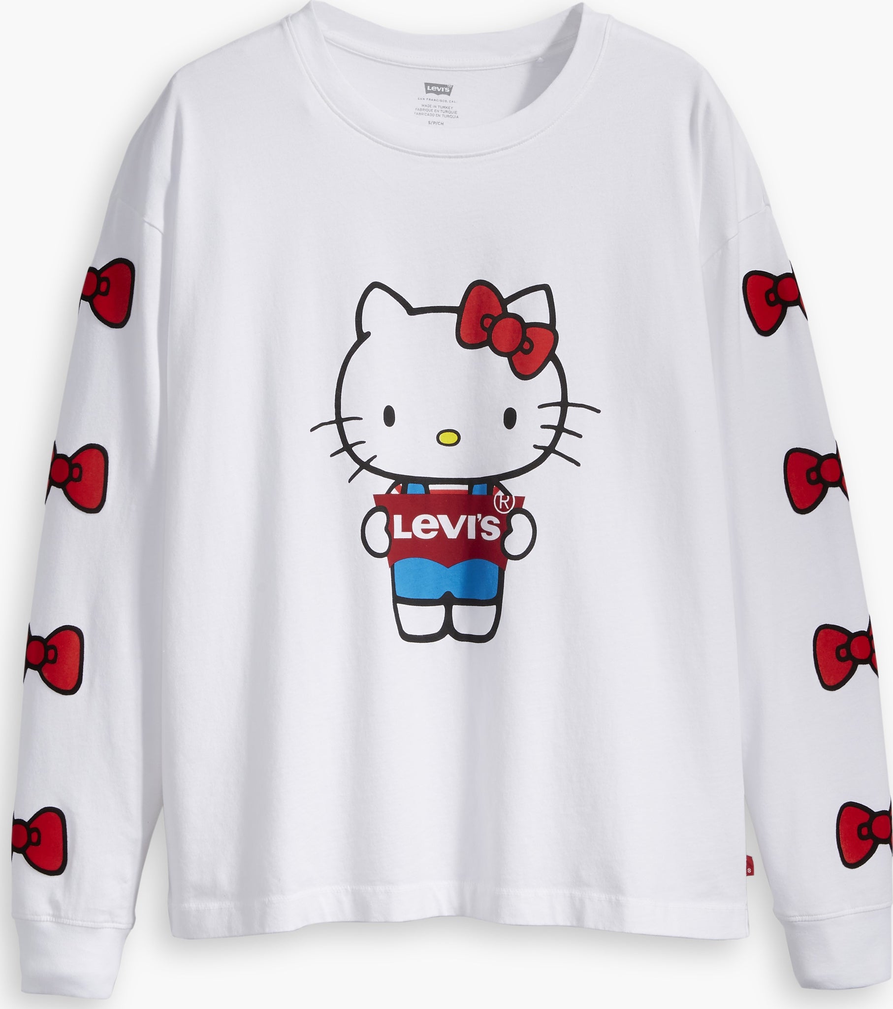 Levi's Graphic Oversized Long Sleeve Hello Kitty Tee - Women's ...