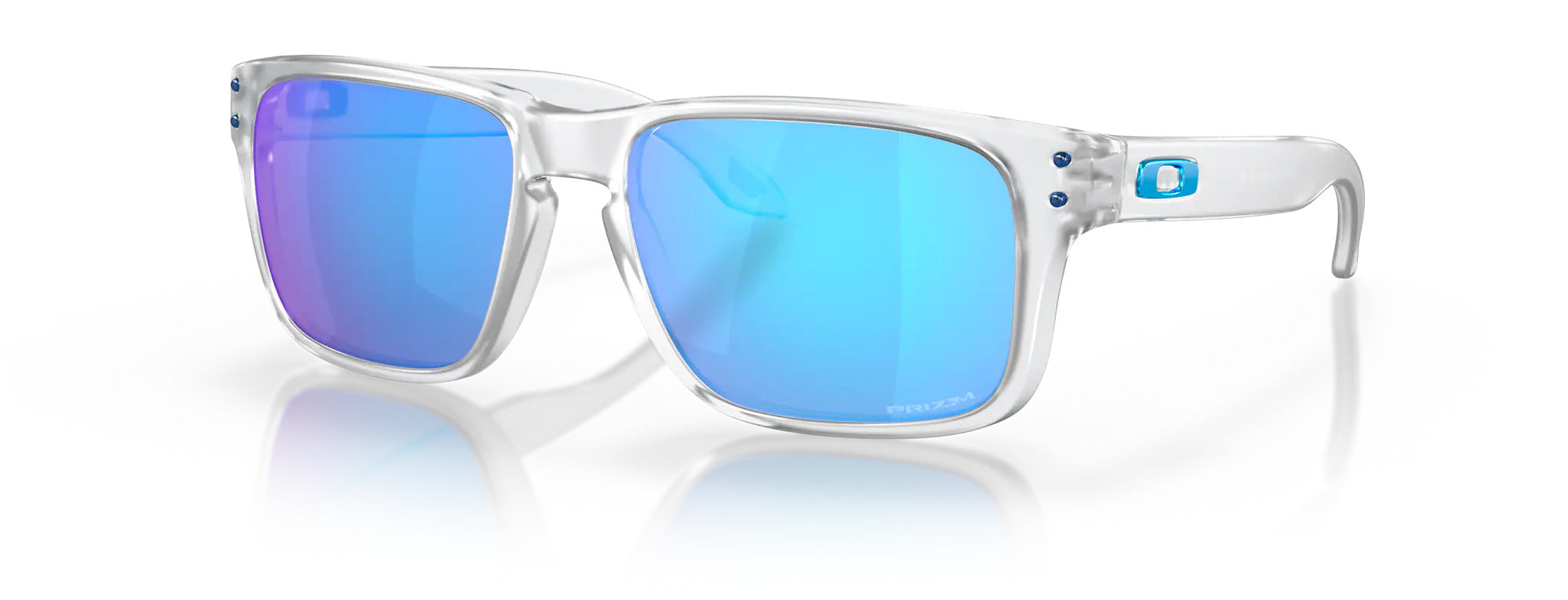 Oakley Holbrook XS Sunglasses - Matte Clear - Prizm Sapphire Lens - Kids |  Altitude Sports