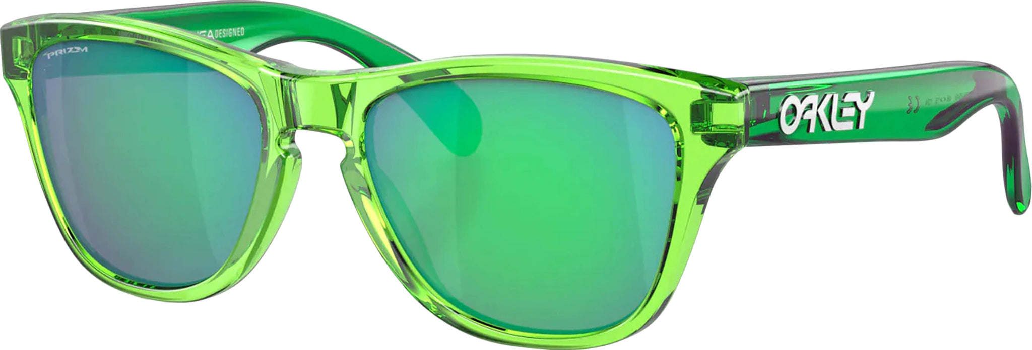 Oakley Frogskins XXS Sunglasses - Clear - Prizm Violet Iridium Lens - Youth  | Altitude Sports
