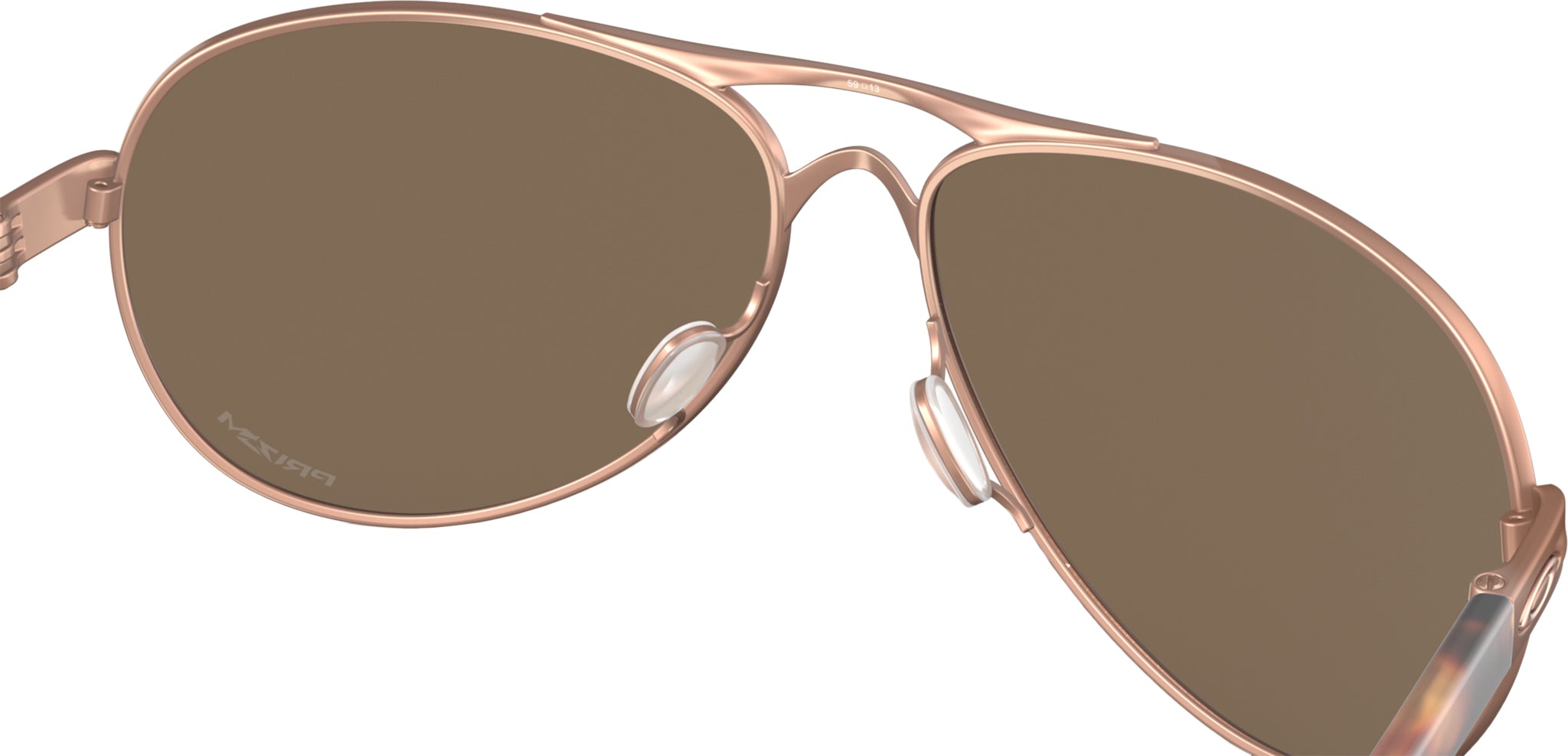 Oakley Lunettes de soleil Feedback - Rose Gold - Lentilles VR50 Brown  Gradient - Femme