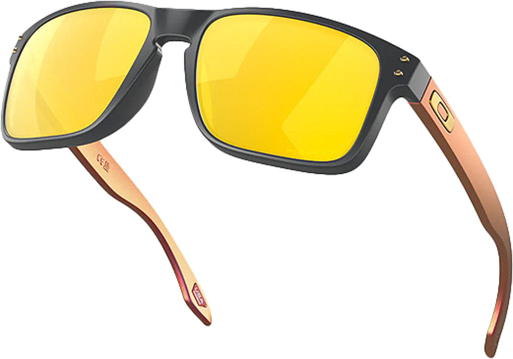 Oakley Holbrook Sunglasses - Matte Carbon - Prizm 24K Iridium Polarized Lens  | Altitude Sports