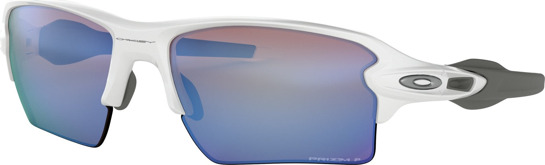 Oakley Flak  XL Sunglasses - Polished White - Prizm Deep H2O Polarized  Lens | Altitude Sports