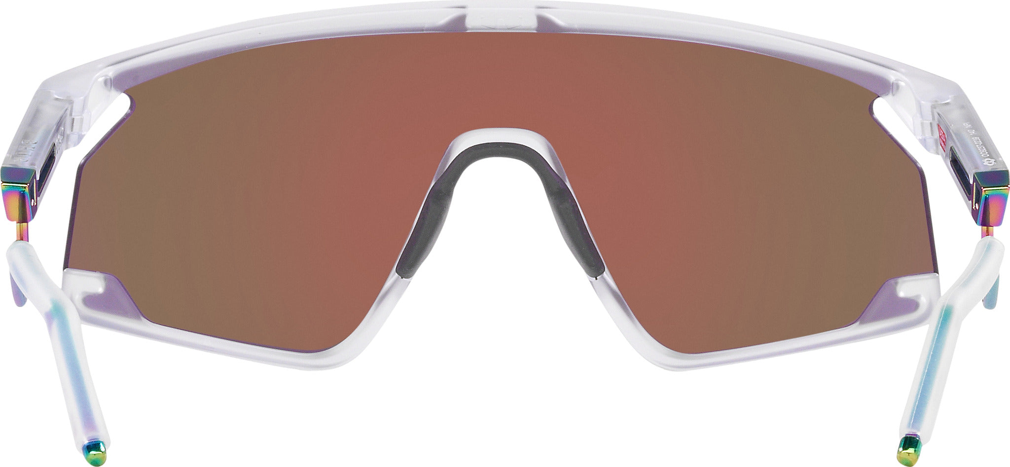 BXTR Metal Prizm Violet Lenses, Matte Clear Frame Sunglasses