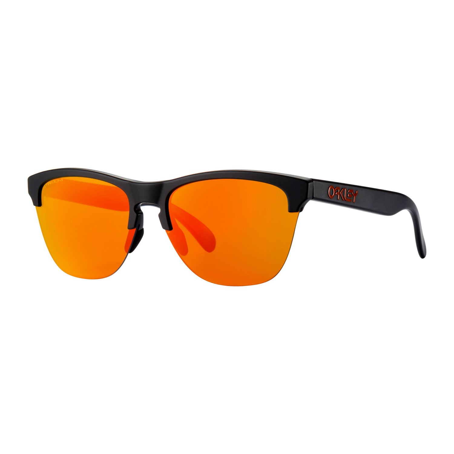 oakley frogskins matte black ruby iridium